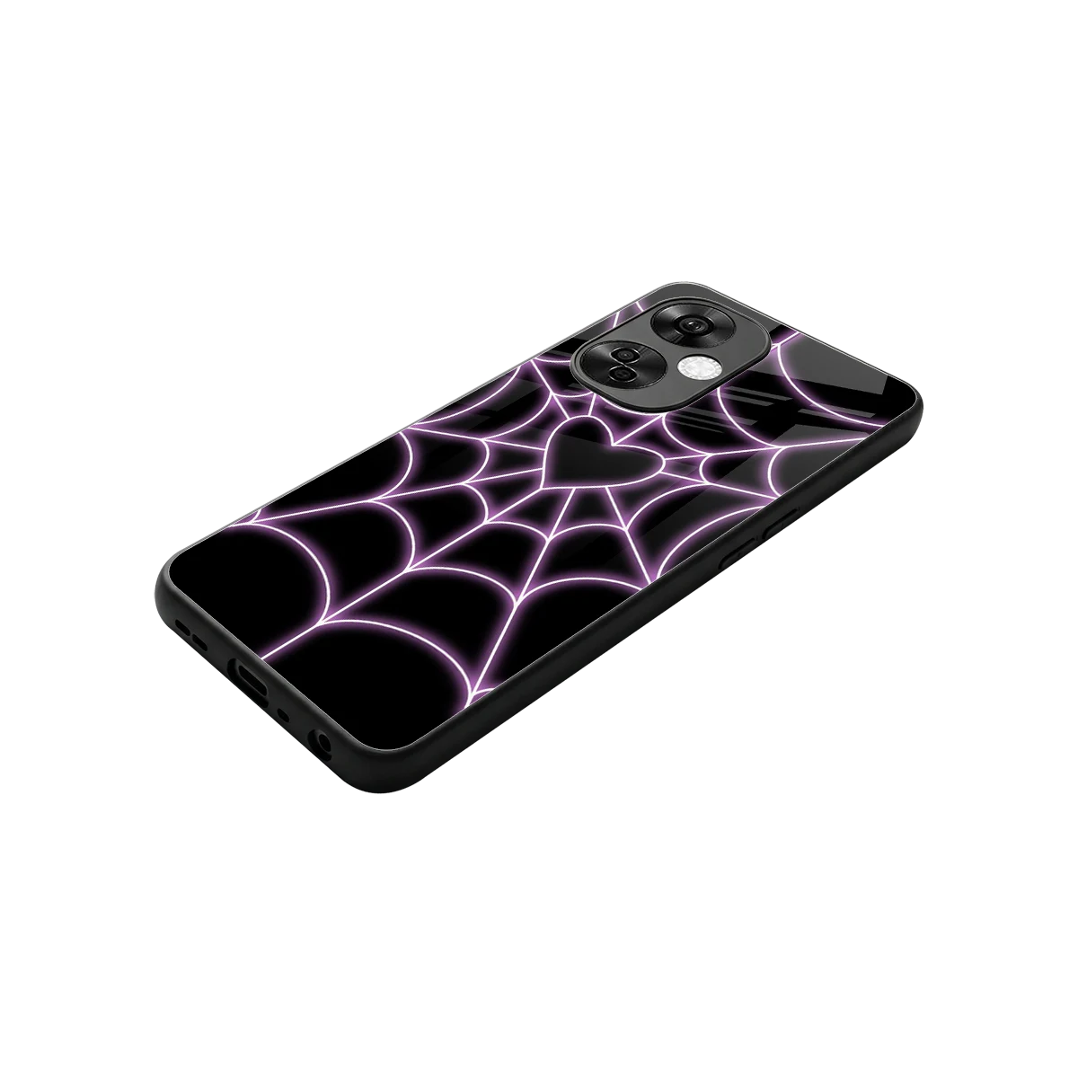 Black Jelly Bean stylish phone case for oneplus nord ce 3 lite | glossy glass and slim fit