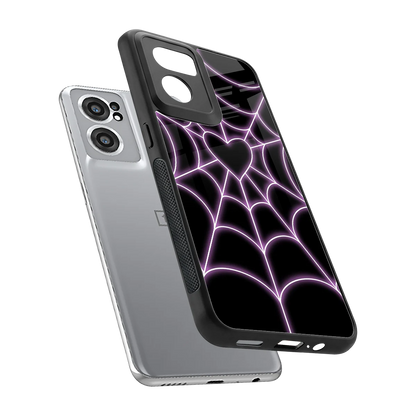 Black Jelly Bean sleek oneplus nord ce 2 cover with tempered glass back and TPU edges