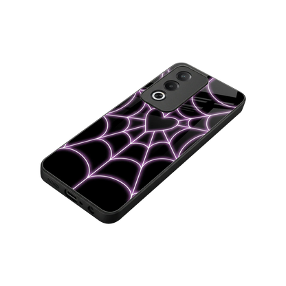 Black Jelly Bean stylish phone case for oppo a3 pro | glossy glass and slim fit
