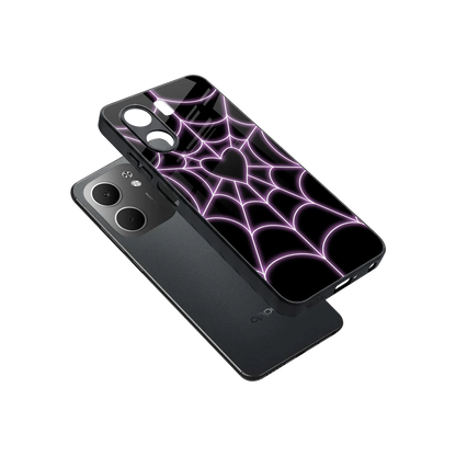 Black Jelly Bean sleek oppo a5x 5g cover with tempered glass back and TPU edges