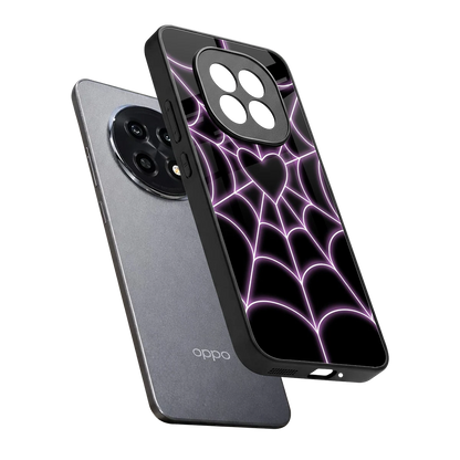 Black Jelly Bean sleek oppo f29 pro 5g cover with tempered glass back and TPU edges