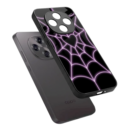 Black Jelly Bean sleek oppo f31 pro 5g cover with tempered glass back and TPU edges