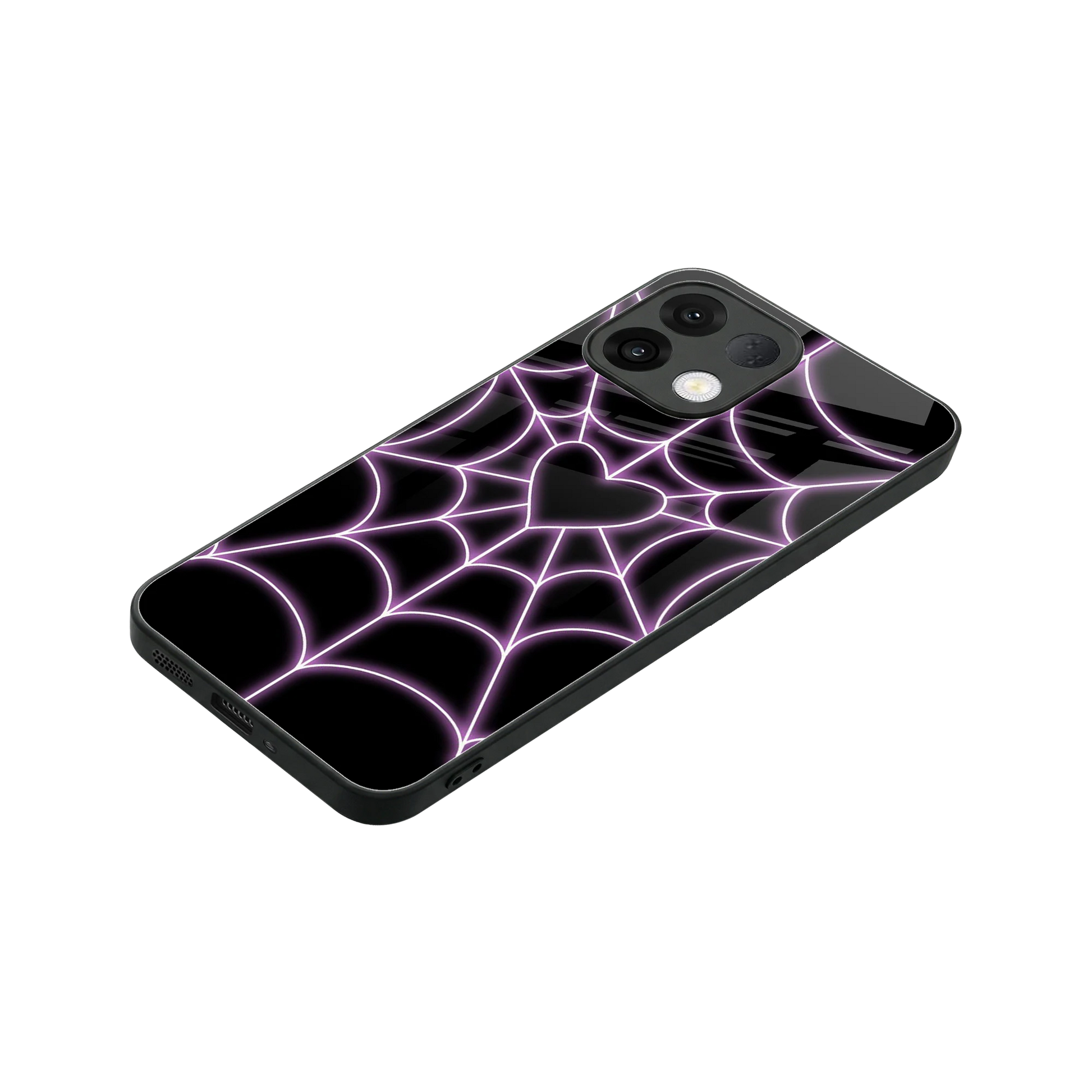 Black Jelly Bean stylish phone case for oppo k13 5g | glossy glass and slim fit