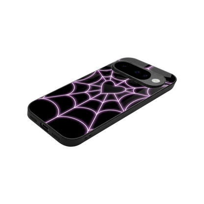 Black Jelly Bean stylish phone case for google pixel 10 | glossy glass and slim fit