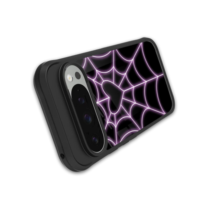 Black Jelly Bean stylish phone case for google pixel 9 pro xl | glossy glass and slim fit