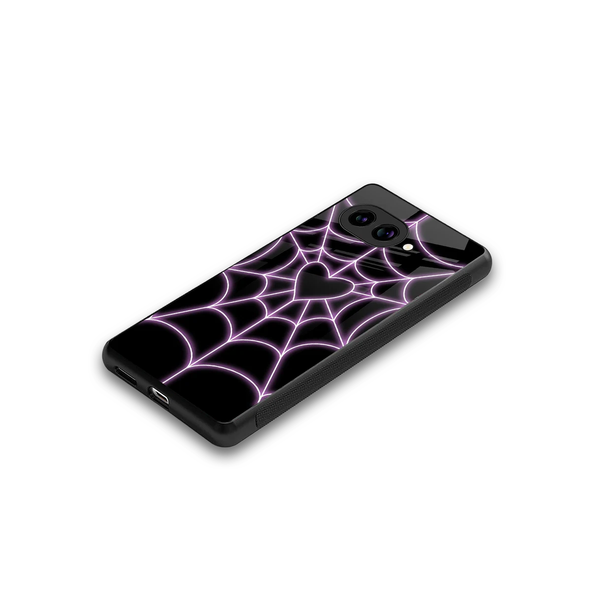 Black Jelly Bean stylish phone case for google pixel 10a | glossy glass and slim fit
