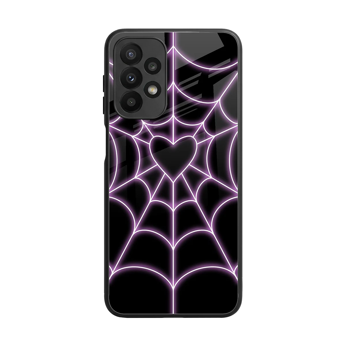 Black Jelly Bean back phone cover | glass case for samsung galaxy a23