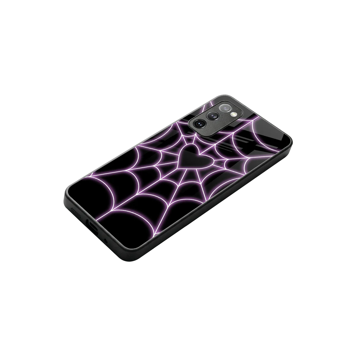 Black Jelly Bean stylish phone case for samsung galaxy s20 fe | glossy glass and slim fit