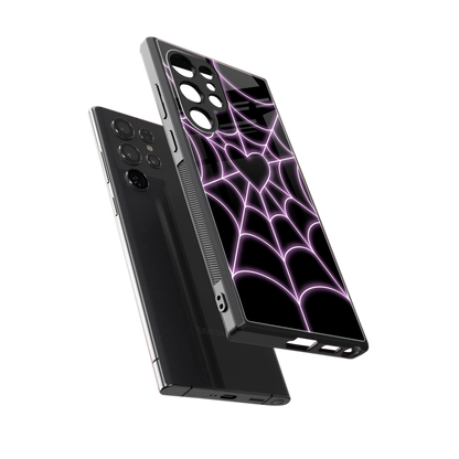 Black Jelly Bean sleek samsung galaxy s23 ultra cover with tempered glass back and TPU edges