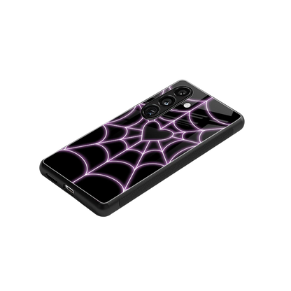 Black Jelly Bean stylish phone case for samsung galaxy s24 | glossy glass and slim fit
