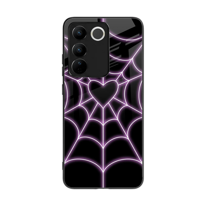 Black Jelly Bean back phone cover | glass case for vivo v27 5g
