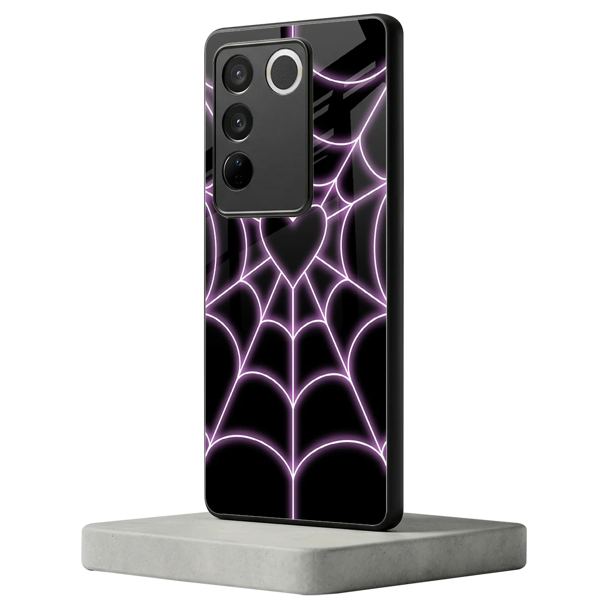 Black Jelly Bean vivo v27 5g mobile cover | shockproof glass phone case