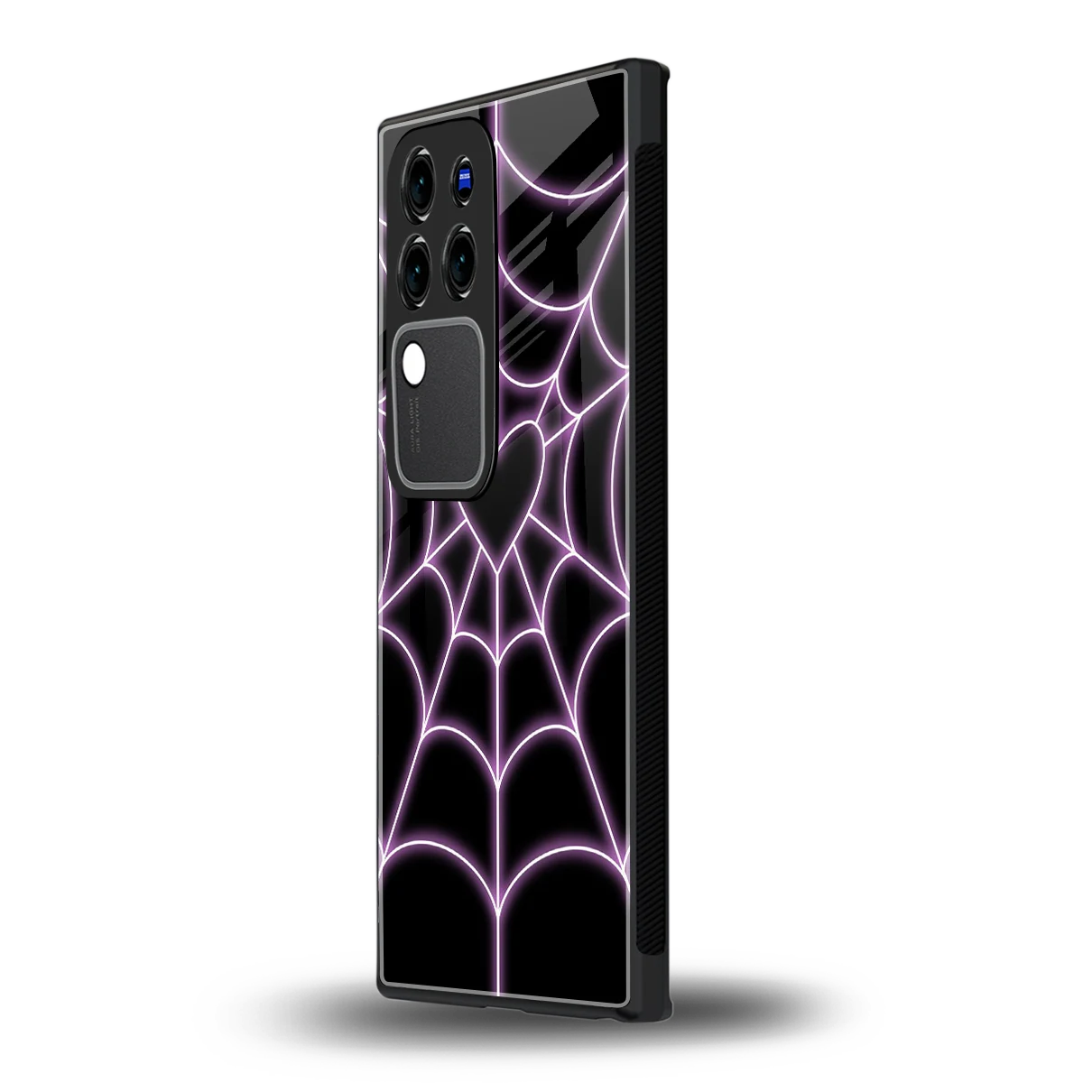 Black Jelly Beanvivo v30 pro mobile cover | shockproof glass phone case
