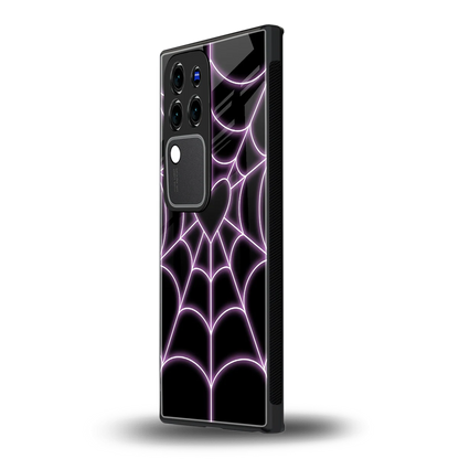 Black Jelly Beanvivo v30 pro mobile cover | shockproof glass phone case