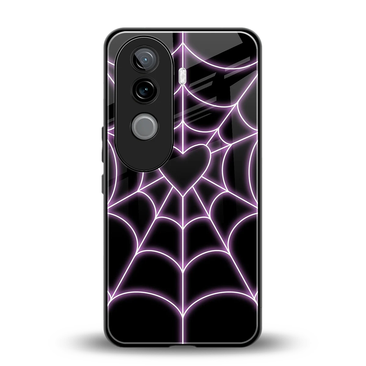 Black Jelly Bean back phone cover | glass case for vivo v40e