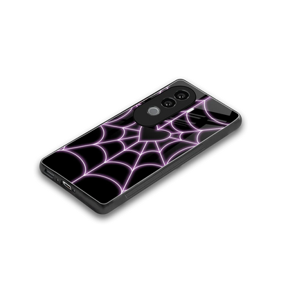 Black Jelly Bean stylish phone case for vivo v40e | glossy glass and slim fit