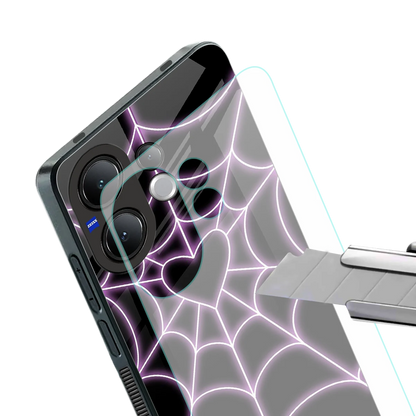 Black Jelly Bean stylish phone case for vivo v60 | glossy glass and slim fit