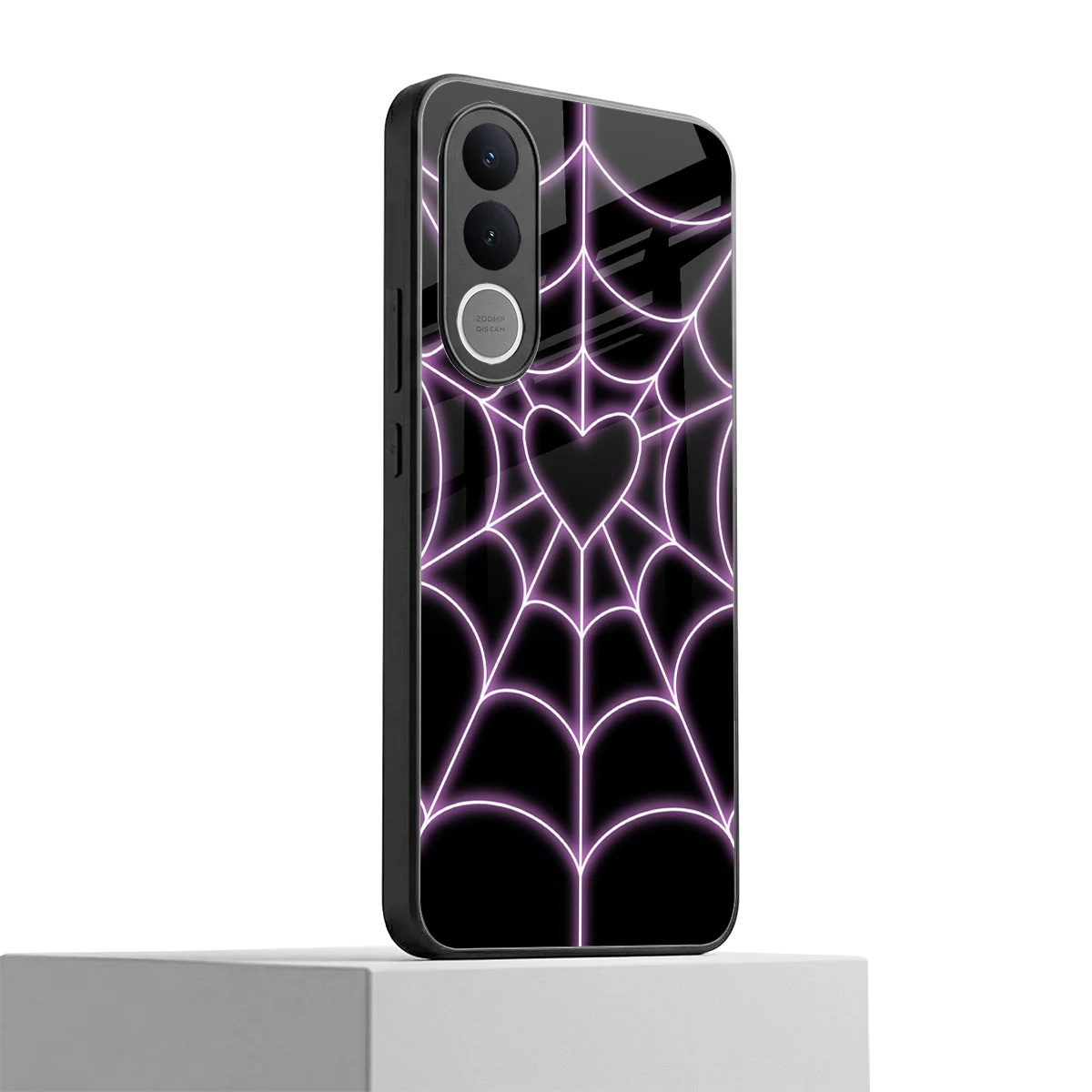 Black Jelly Bean vivo v70 fe mobile cover | shockproof glass phone case