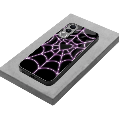 Black Jelly Bean stylish phone case for vivo v70 fe | glossy glass and slim fit