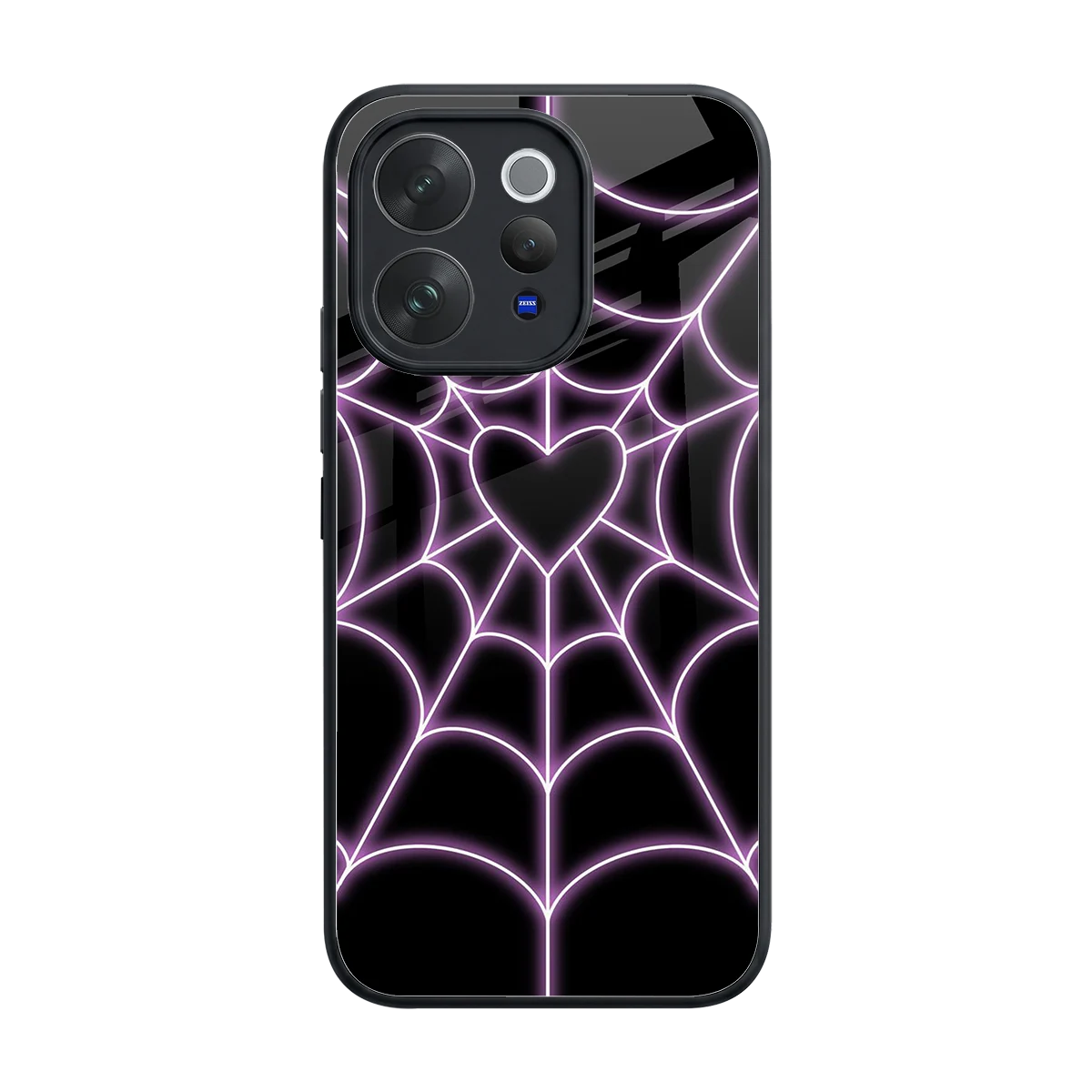Black Jelly Bean back phone cover | glass case for vivo v70