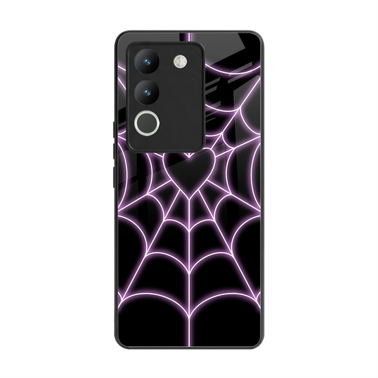 Black Jelly Bean back phone cover | glass case for vivo y200 5g