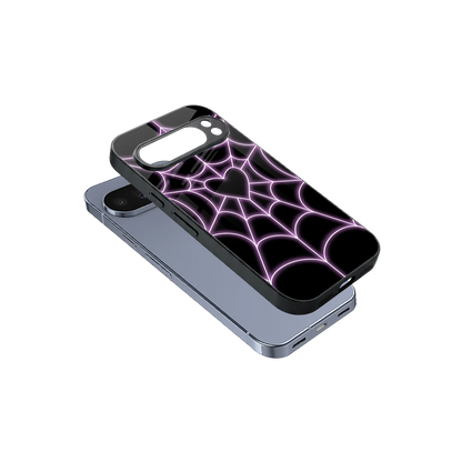Black Jelly Bean sleek google pixel 10 pro cover with tempered glass back and TPU edges