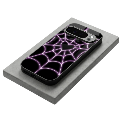Black Jelly Bean stylish phone case for google pixel 10 pro | glossy glass and slim fit
