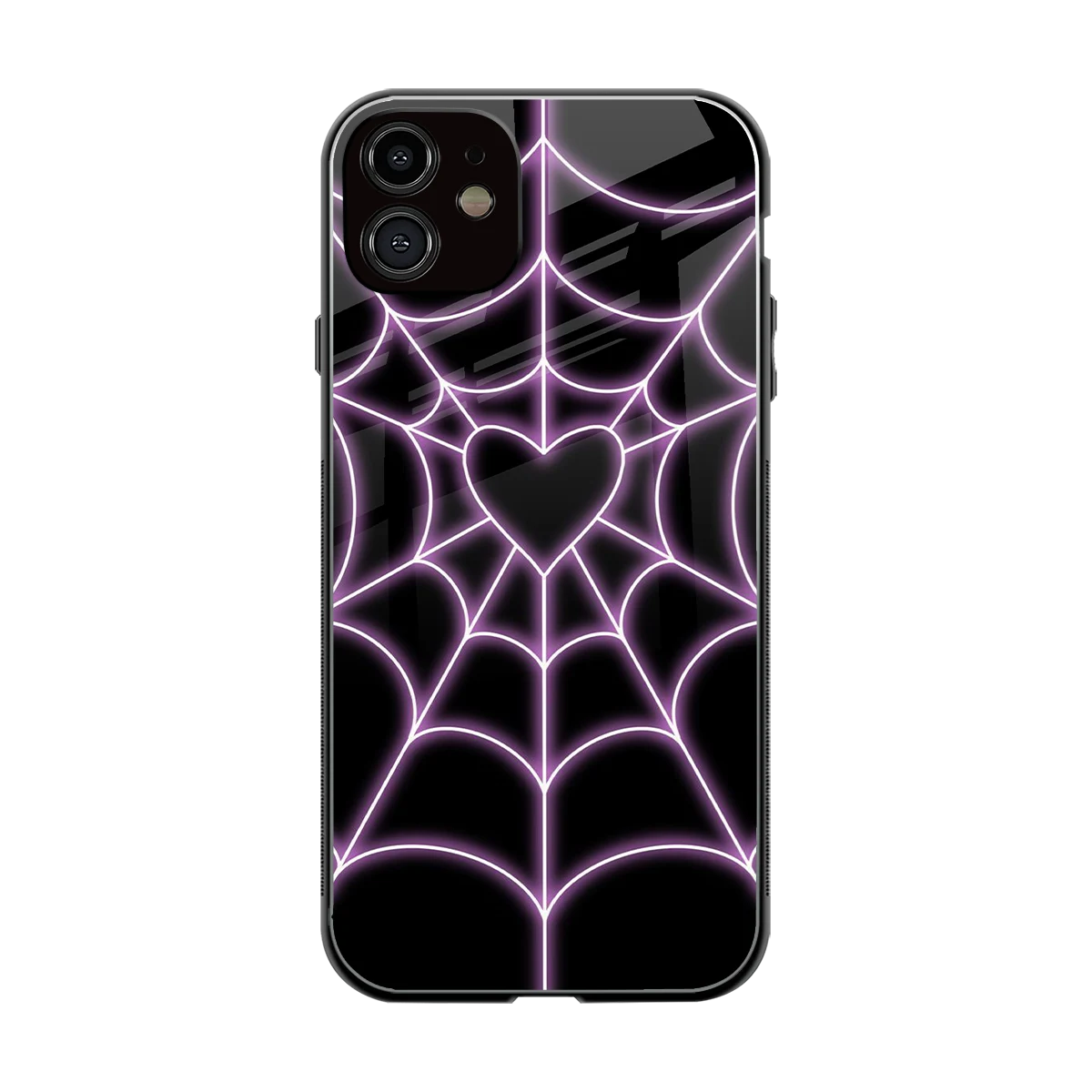 Black Jelly Bean back phone cover | glass case for iphone 11