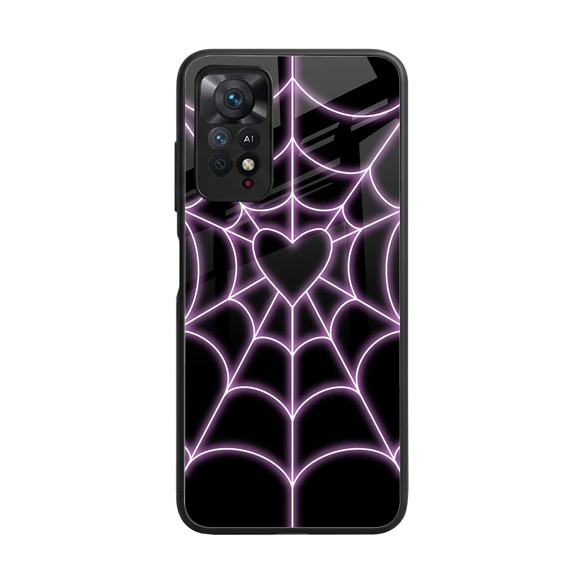 Black Jelly Bean back phone cover | glass case for redmi note 11 pro