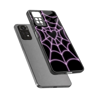 Black Jelly Bean sleek redmi note 11 pro cover with tempered glass back and TPU edges