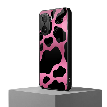 Black Pink Swirl oneplus nord ce5 5g mobile cover | shockproof glass phone case