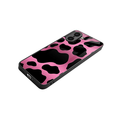 Black Pink Swirl stylish phone case for oneplus nord ce5 5g | glossy glass and slim fit