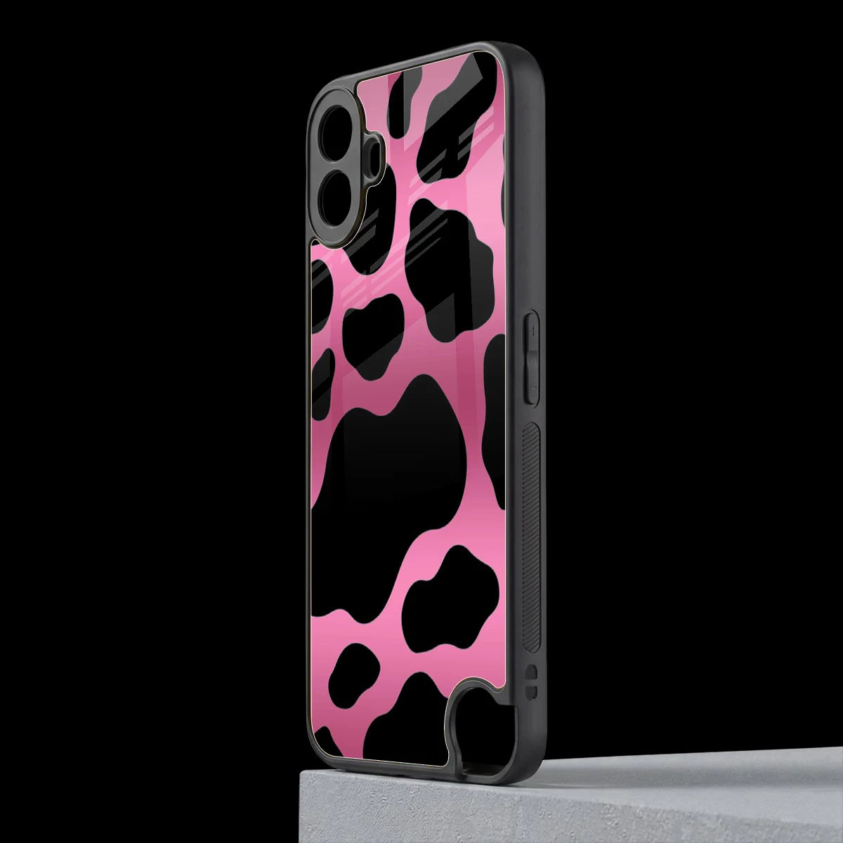 Black Pink Swirl cmf nothing phone 1 mobile cover | shockproof glass phone case