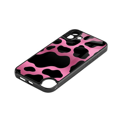 Black Pink Swirl stylish phone case for cmf nothing phone 1 | glossy glass and slim fit