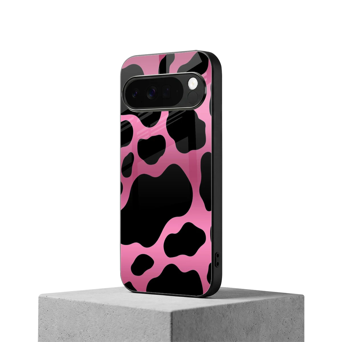 Black Pink Swirl google pixel 10 pro xl mobile cover | shockproof glass phone case