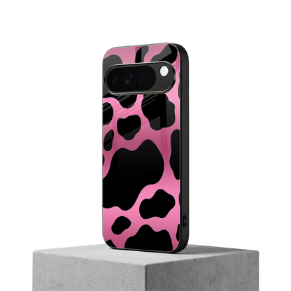 Black Pink Swirl google pixel 10 pro xl mobile cover | shockproof glass phone case