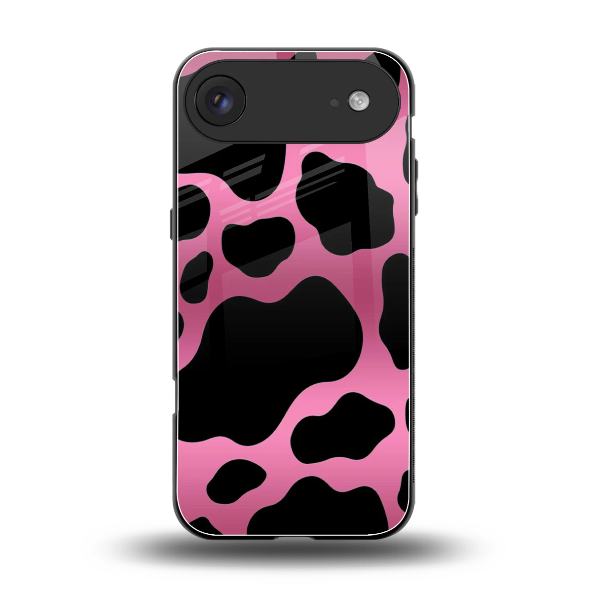 Black Pink Swirl back phone cover | glass case for iphone air