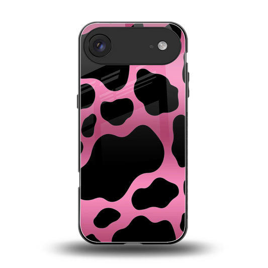 Black Pink Swirl back phone cover | glass case for iphone air