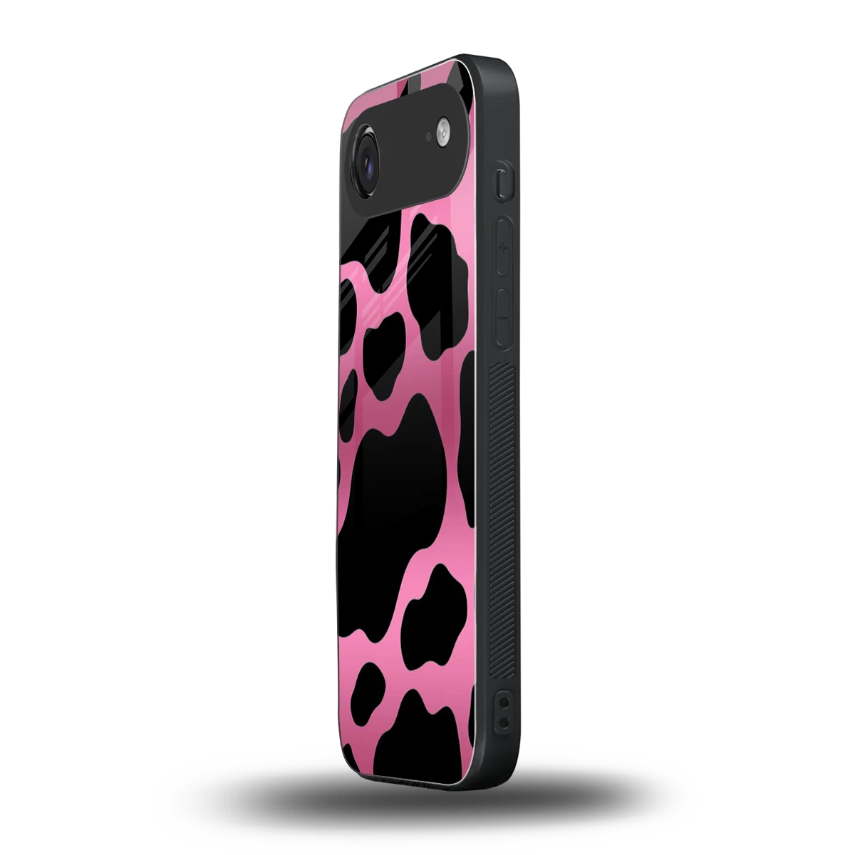 Black Pink Swirl iphone air mobile cover | shockproof glass phone case