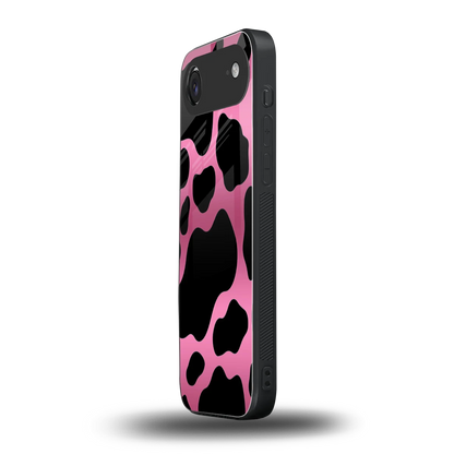 Black Pink Swirl iphone air mobile cover | shockproof glass phone case