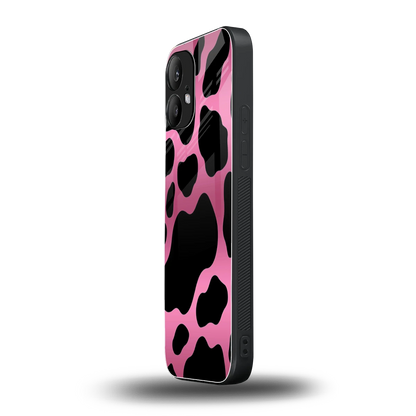 Black Pink Swirl nothing phone 2 mobile cover | shockproof glass phone case