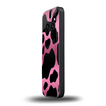 Black Pink Swirl nothing phone 2a mobile cover | shockproof glass phone case