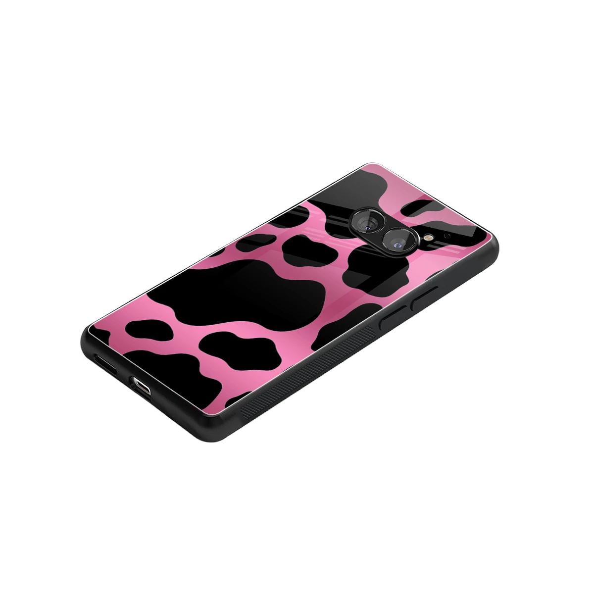 Black Pink Swirl stylish phone case for nothing phone 2a | glossy glass and slim fit