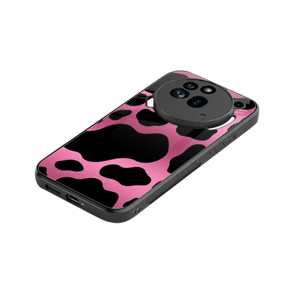 Black Pink Swirl stylish phone case for nothing phone 3a pro | glossy glass and slim fit