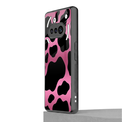 Black Pink Swirl nothing phone 3a mobile cover | shockproof glass phone case