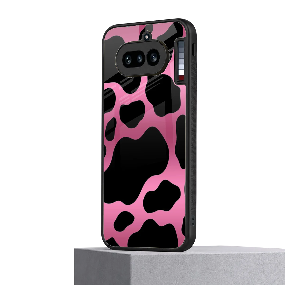 Black Pink Swirl nothing phone 4a mobile cover | shockproof glass phone case