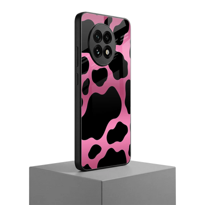 Black Pink Swirl oneplus 13r mobile cover | shockproof glass phone case