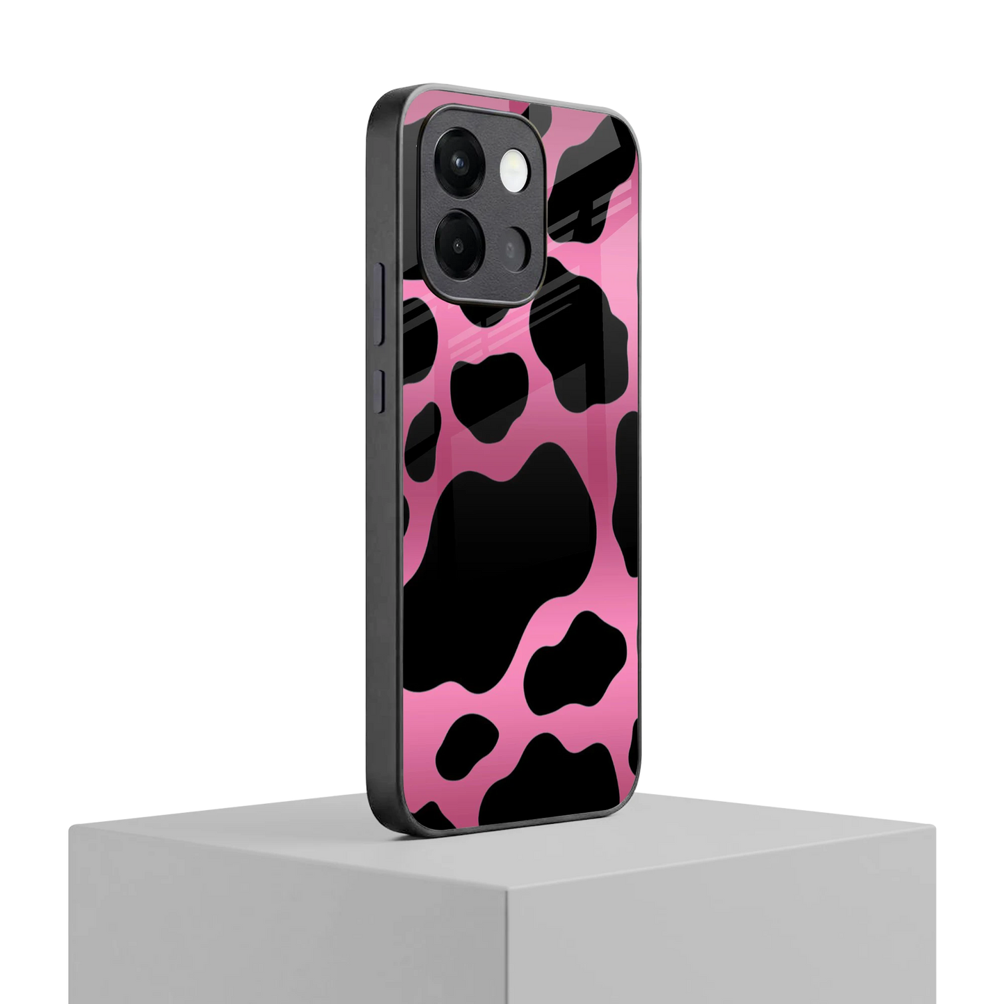 Black Pink Swirl oneplus 13s mobile cover | shockproof glass phone case