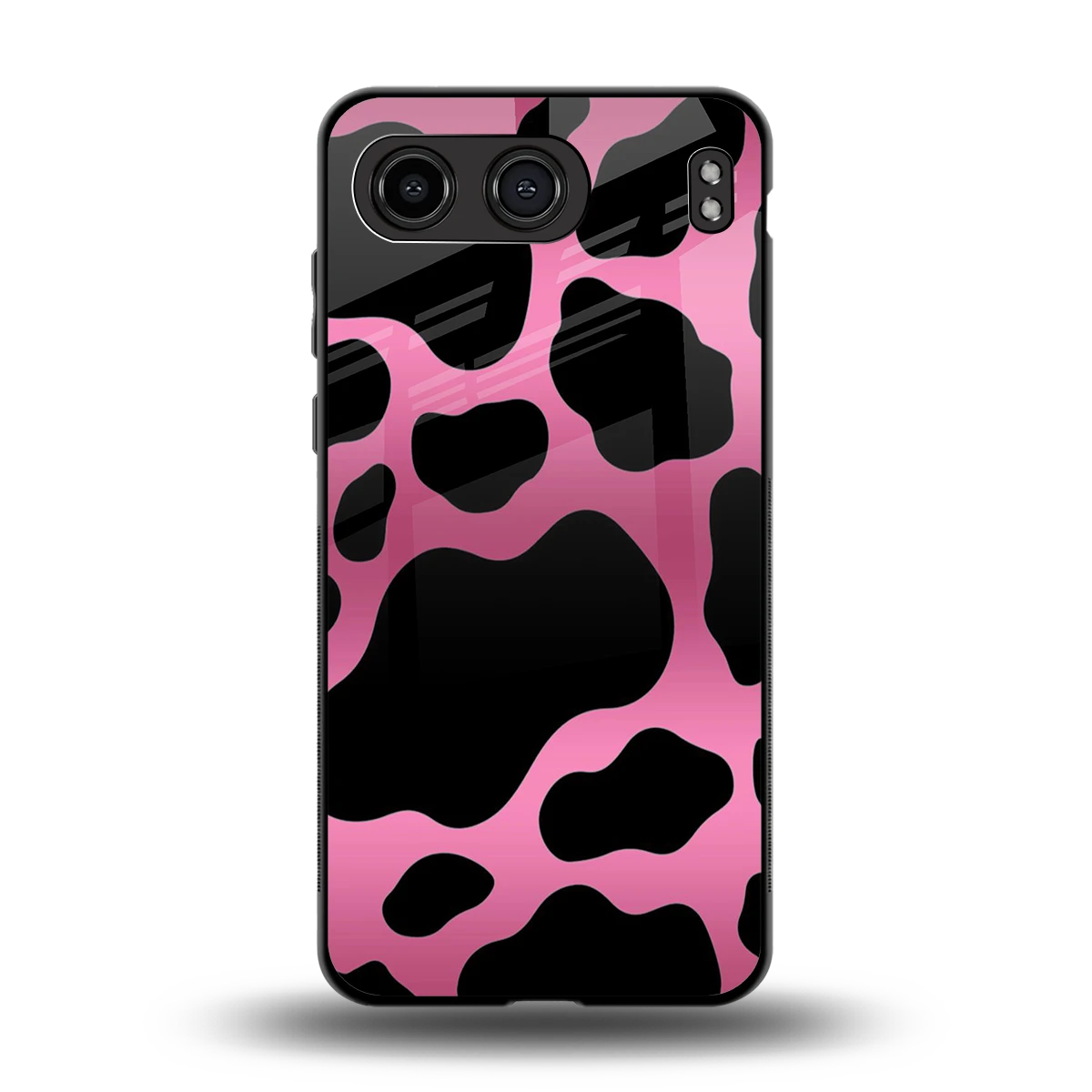 Black Pink Swirl back phone cover | glass case for oneplus nord 4