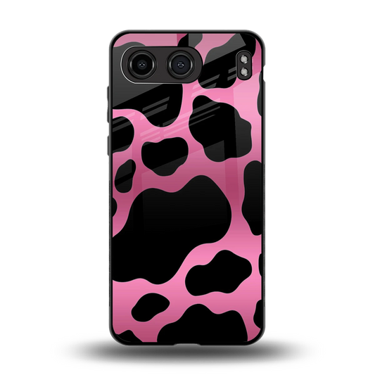 Black Pink Swirl back phone cover | glass case for oneplus nord 4